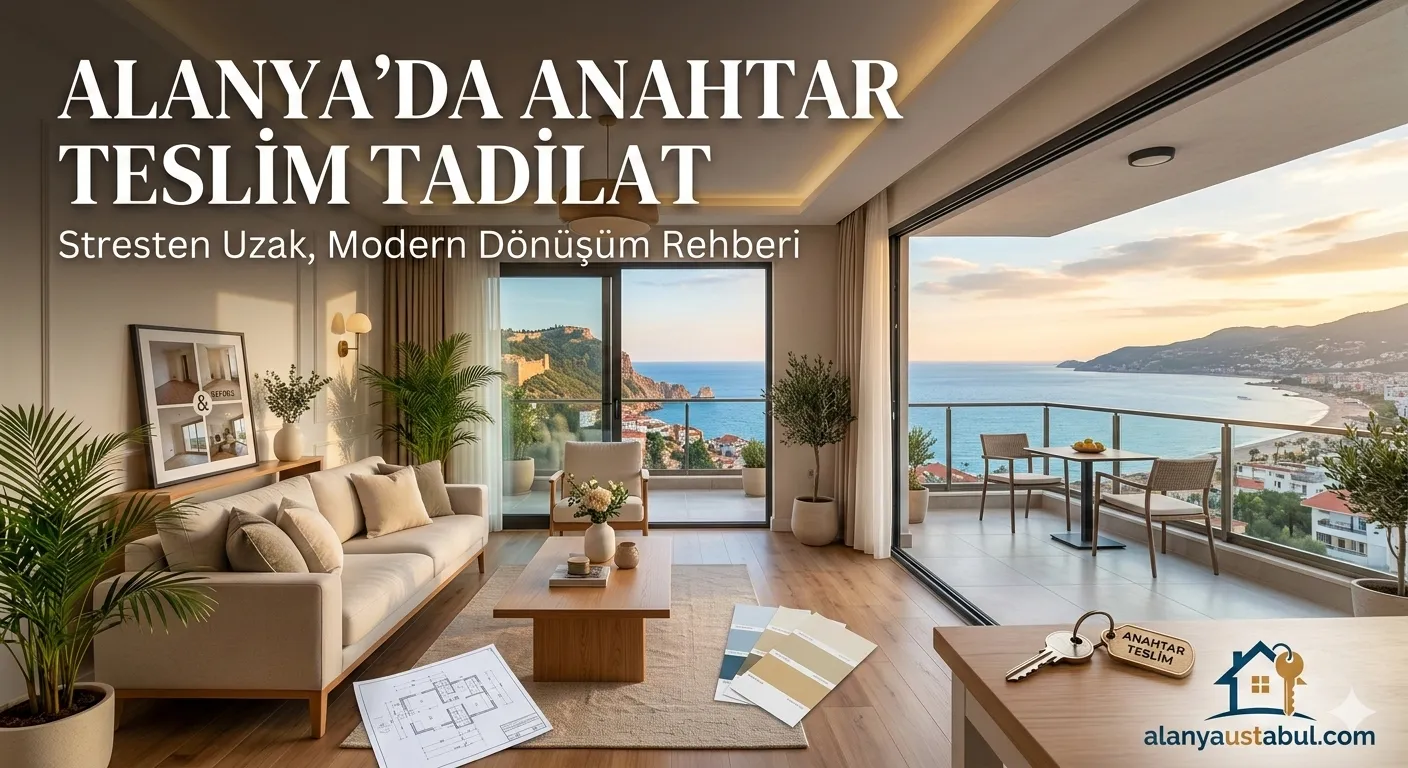 Alanya’da Anahtar Teslim Tadilat: Stresten Uzak, Modern Dönüşüm Rehberi