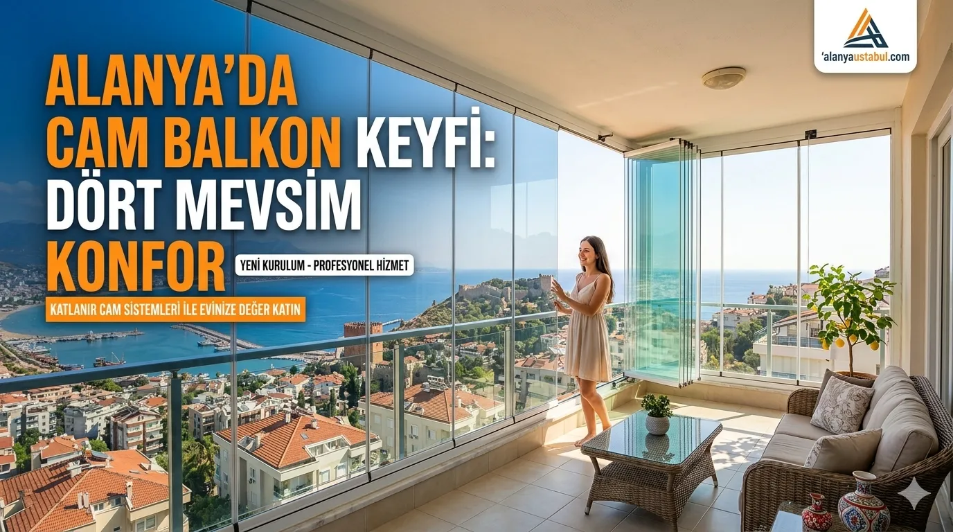 Alanya Cam Balkon Rehberi: Katlanır Cam Sistemleri ile Evinize Değer Katın