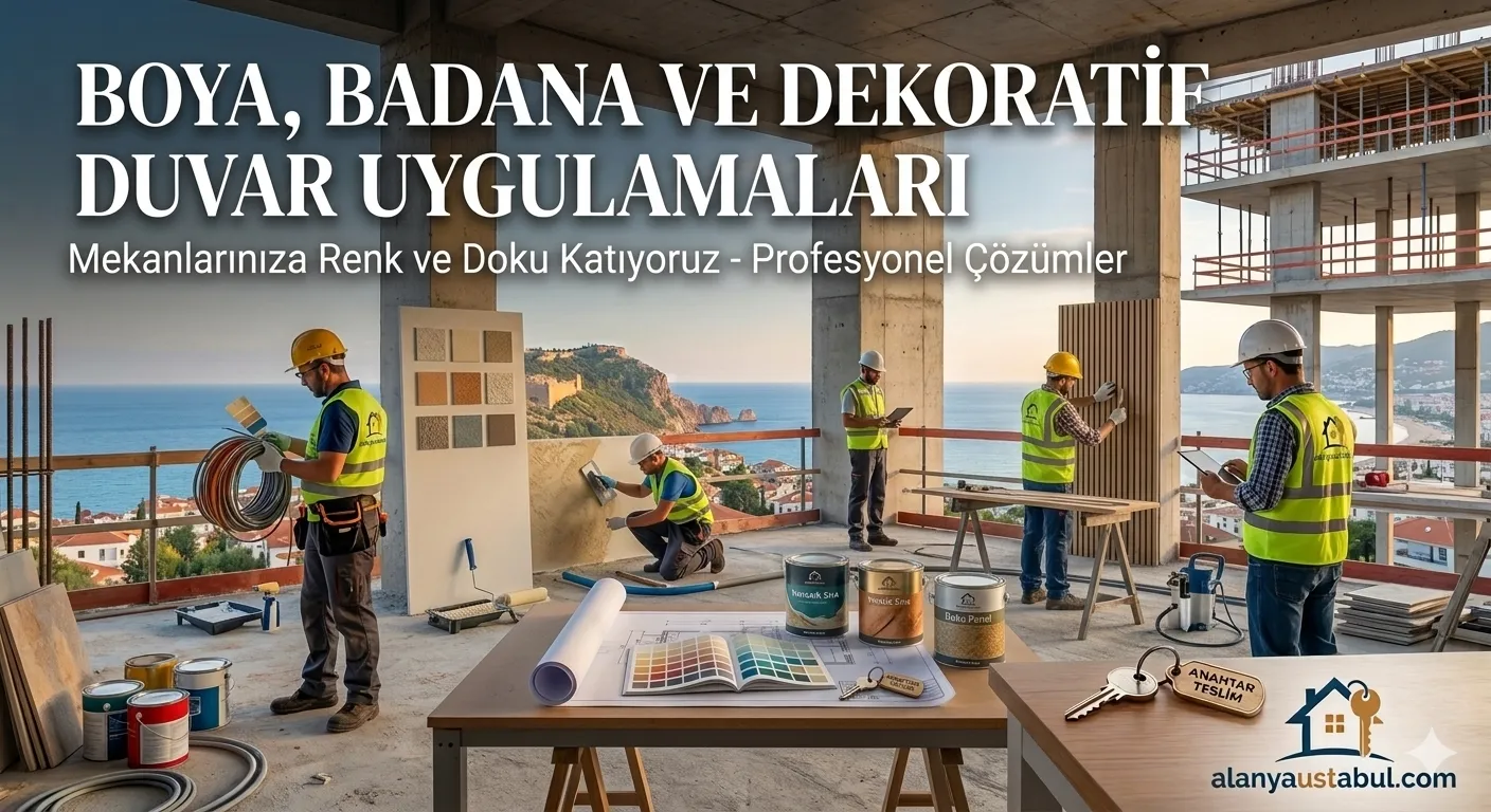 Alanya’da Boya ve Dekoratif Duvar Sanatı: Evinizin Ruhunu Değiştirin